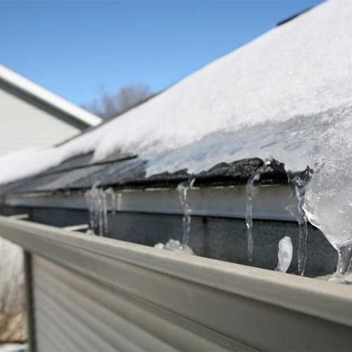 Snow and Ice on Gutters